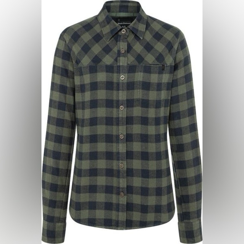 Black Diamond Navy and Olive Plaid Shirt